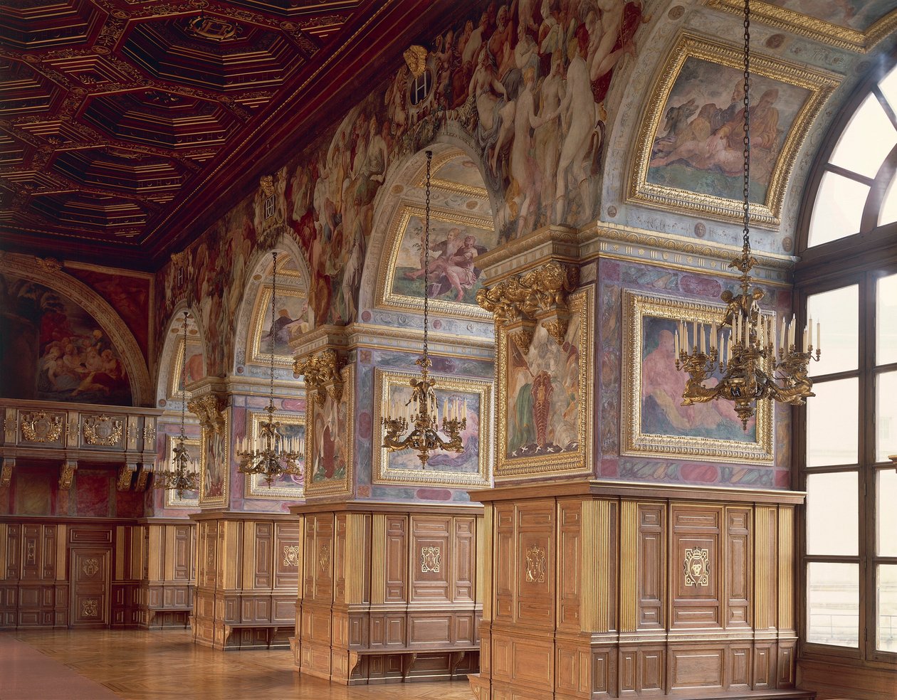 Balo salonu, Chateau de Fontainebleau, Fransa by Blaise Nicolas Le Sueur