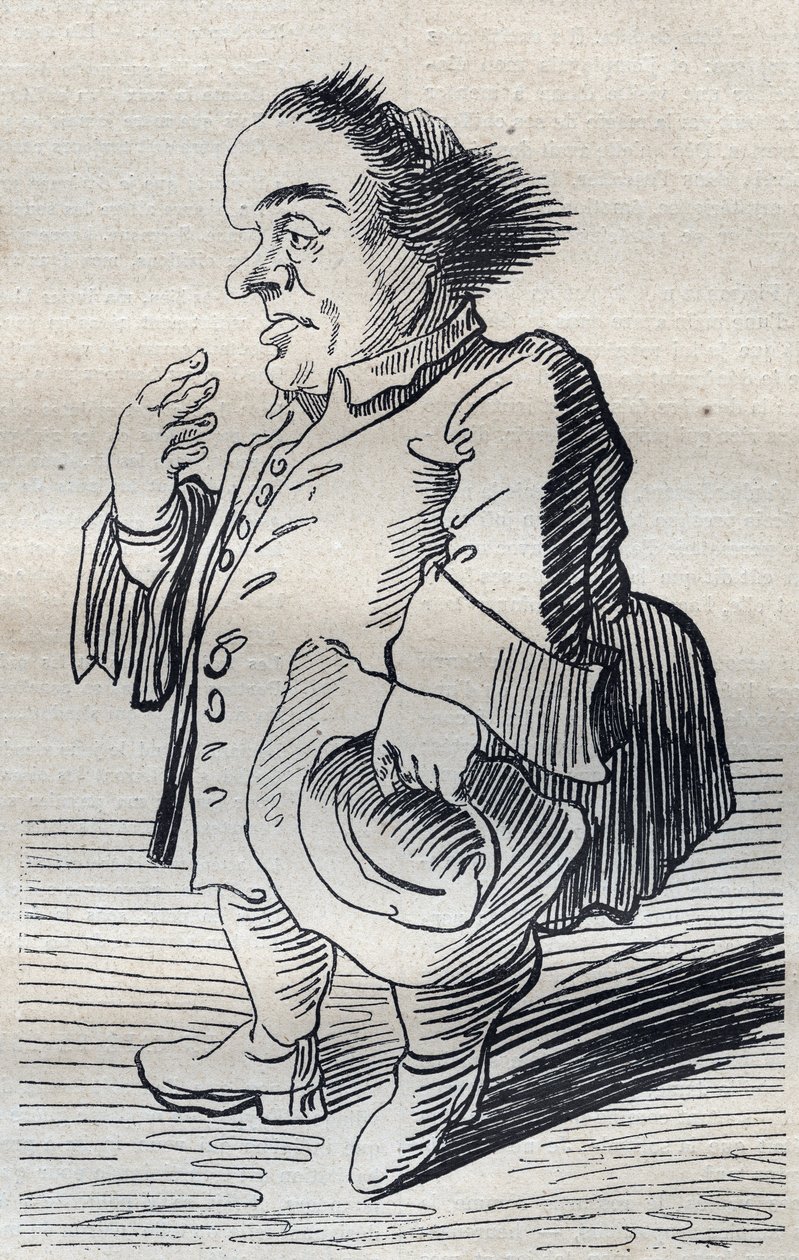 Derin Bir Düşünür - Karikatür Pier Leone Ghezzi (1674-1755) - 1740 by Pier Leone Ghezzi