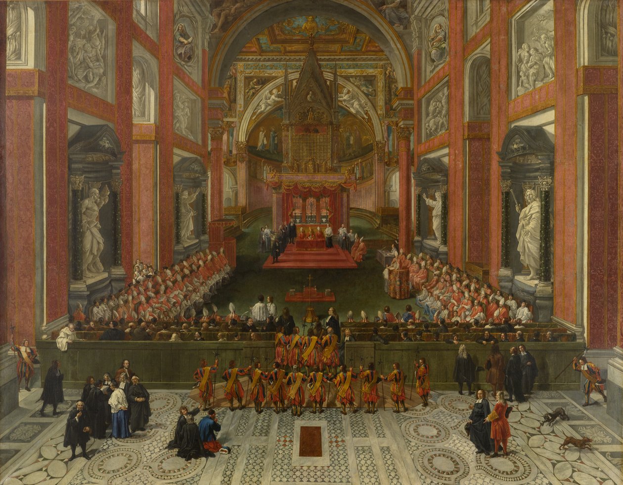 Benedict XIII, 1725 İl Roma Sinodu Başkanlığı, St. John Lateran Bazilikası, 1725 by Pier Leone Ghezzi