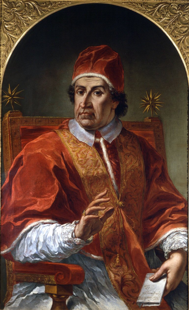 Clément XI (1649 - 1721). Pier Leone Ghezzi