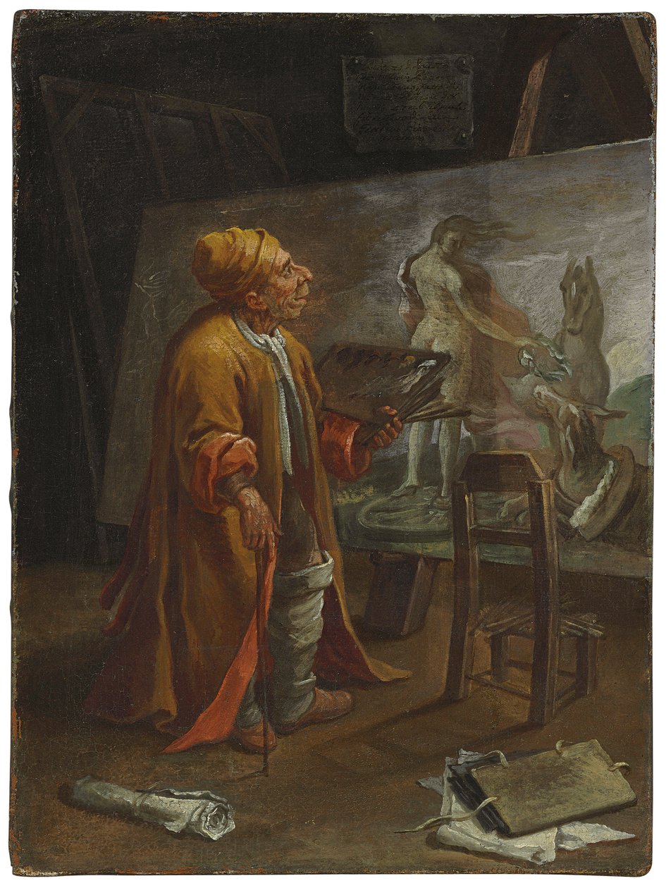Paolo de Matteis Stüdyosunda by Pier Leone Ghezzi