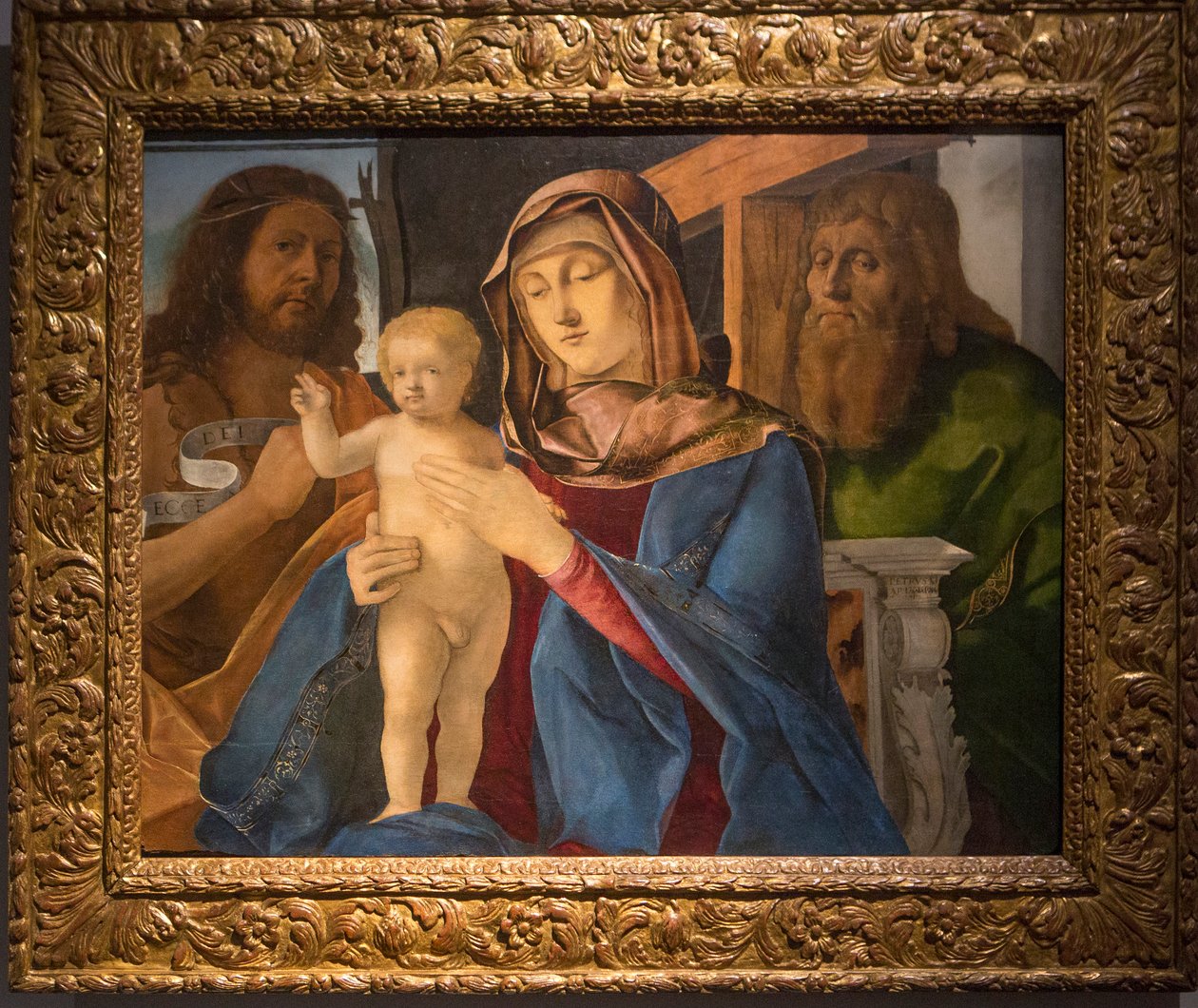 Madonna, Çocuk ve Vaftizci Yahya ve Aziz Andrew ile by Pier Maria Pennacchi