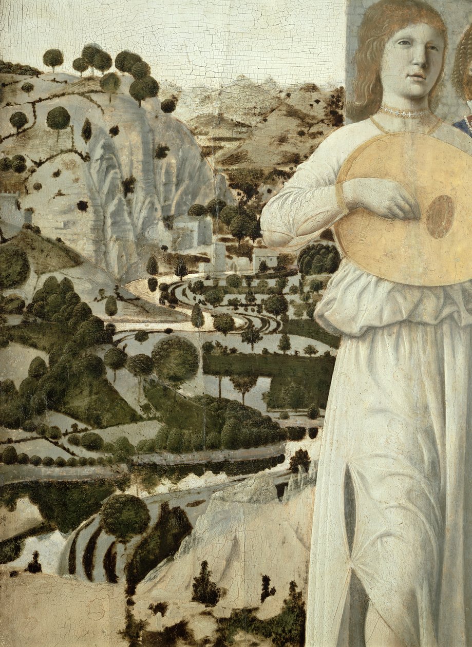 Nativity, 1470-75 tempera on panel detail of 5240 by Piero della Francesca