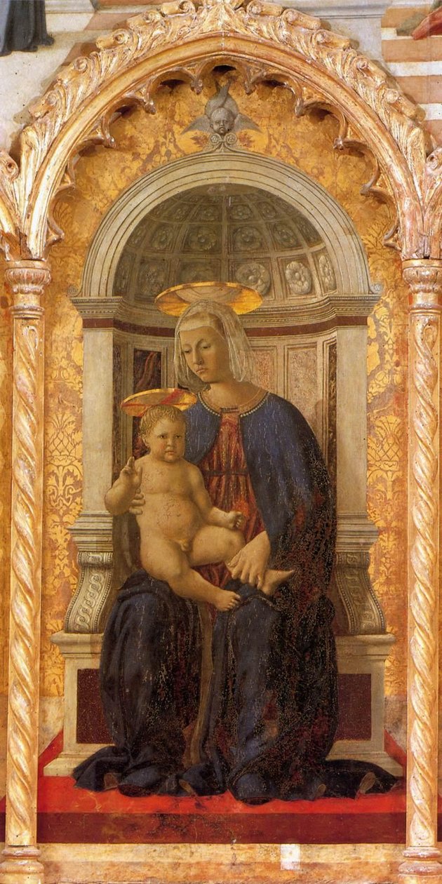 Aziz Anthony Poliptych: Madonna ve Çocuk by Piero della Francesca