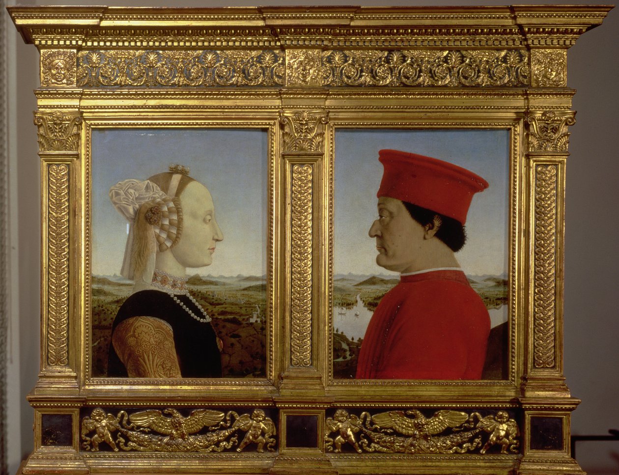 Dük Federico da Montefeltro (1422-82) ve Battista Sforza