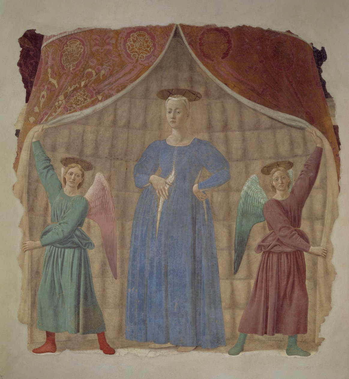 Madonna del Parto, c.1450-70 (restorasyon sonrası) (ayrıca bkz. 75561, 172472 ve 169194) by Piero della Francesca