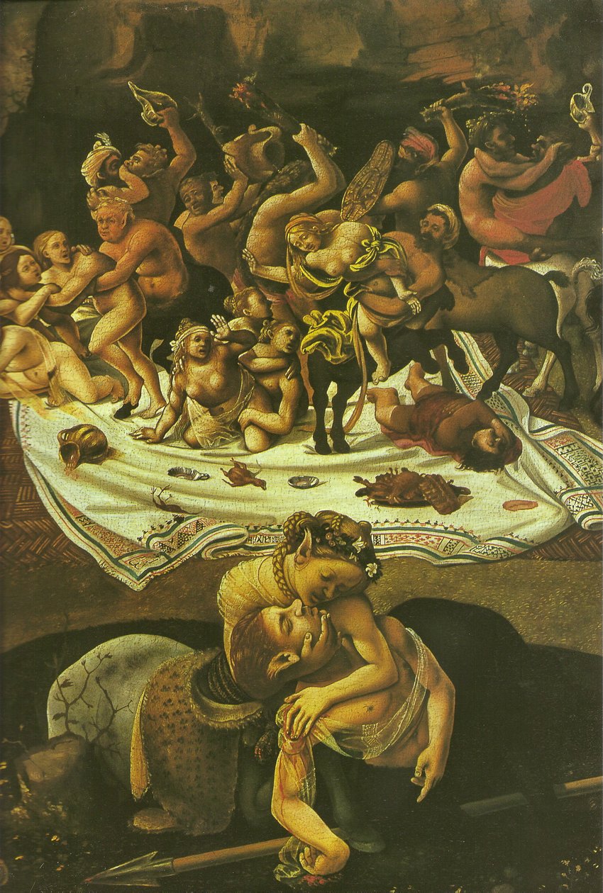 Lapithler ve Centaurlar Savaşı by Piero di Cosimo