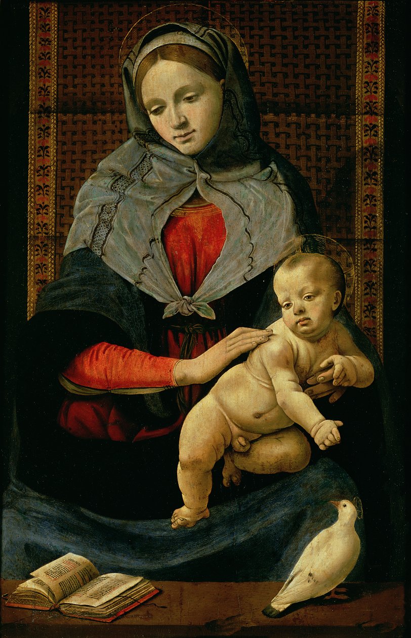 Madonna ve Güvercinli Çocuk by Piero di Cosimo