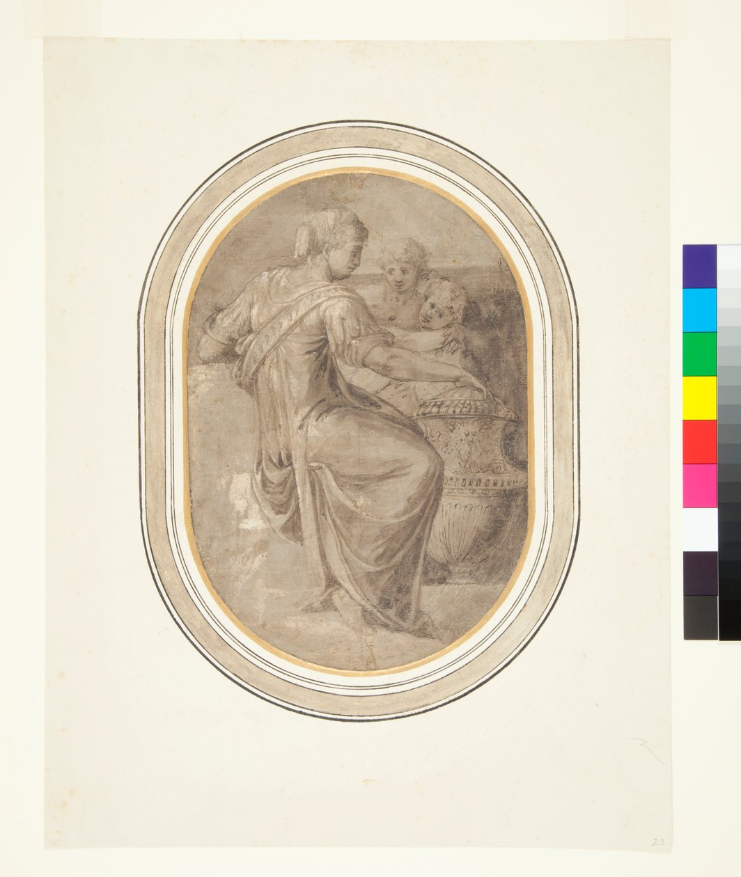 Vazolu Sibyl ve İki Putti, c.1540