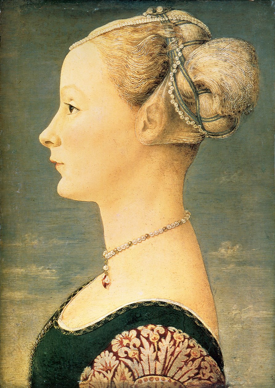 Bir Kadının Portresi, 15. Yüzyılın İkinci Yarısı. by Piero del Pollaiuolo
