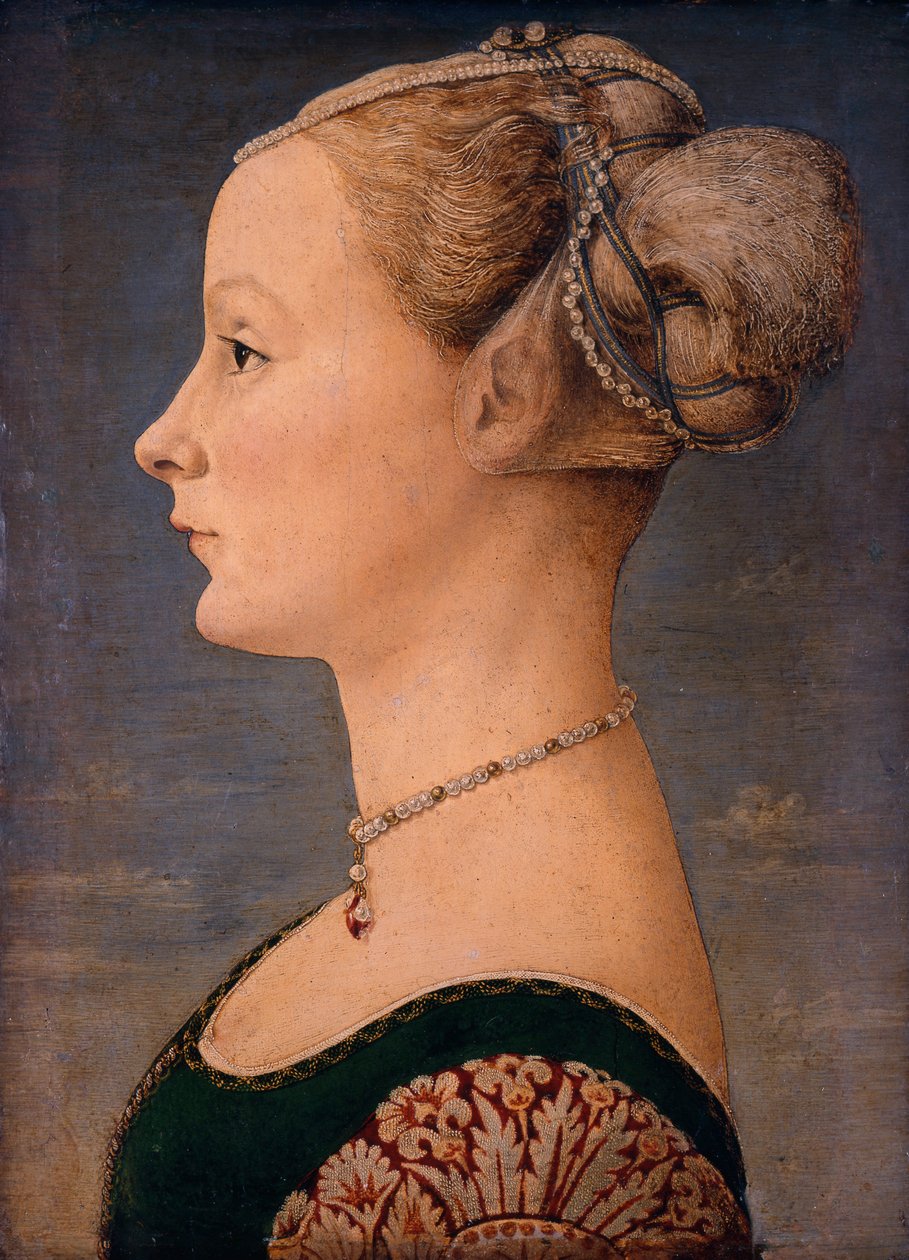 Bir Kadının Portresi, 15. Yüzyılın İkinci Yarısı. by Piero del Pollaiuolo