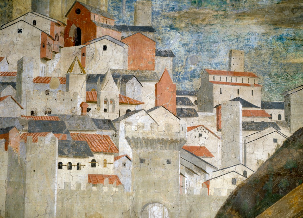 Kudüs, Gerçek Haç Ağacından Yapılmış Köprüye Tapan Sheba Kraliçesi Detayı, 1464 fresk detayı 55432 by Piero della Francesca