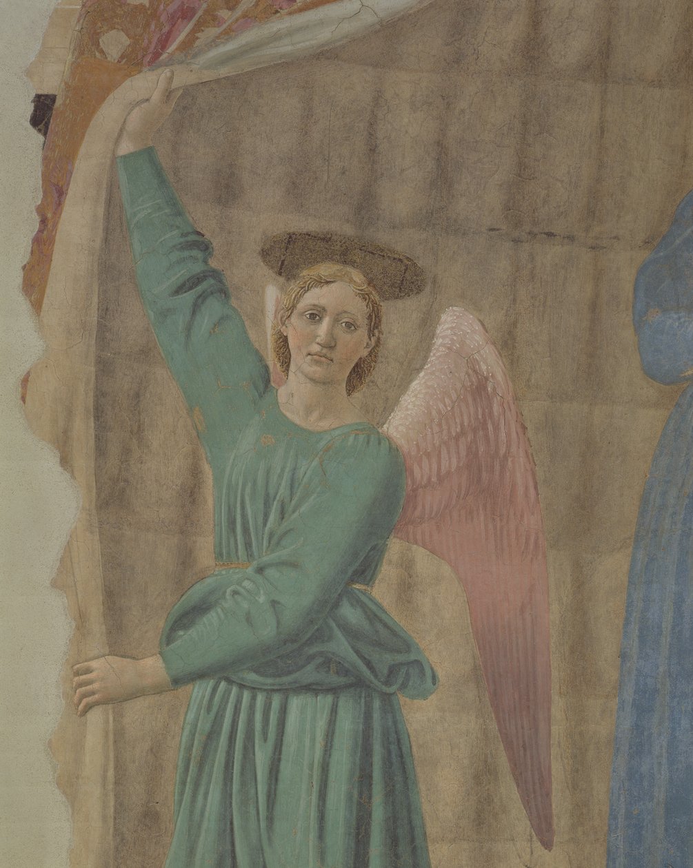 Madonna del Parto, c.1450-70 (detay) (restorasyon sonrası) (ayrıca bkz. 75561, 169194 ve 172471) by Piero della Francesca