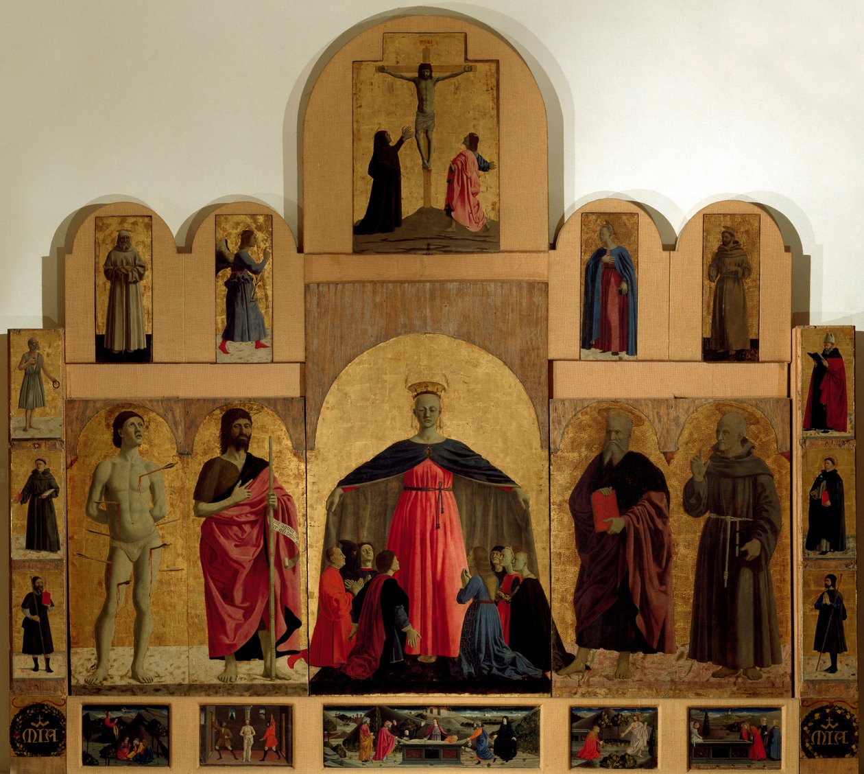 Misericordia sunağının detayı by Piero della Francesca