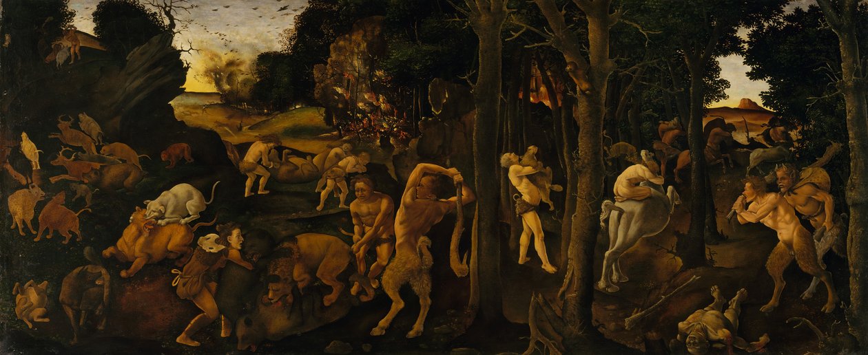 Bir Avlanma Sahnesi, ca. 1494-1500. by Piero di Cosimo