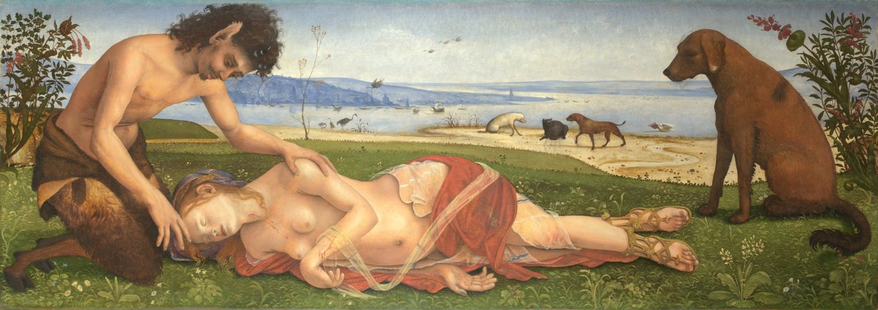 Bir Peri için yas tutan bir Satyr, c. 1495 by Piero di Cosimo