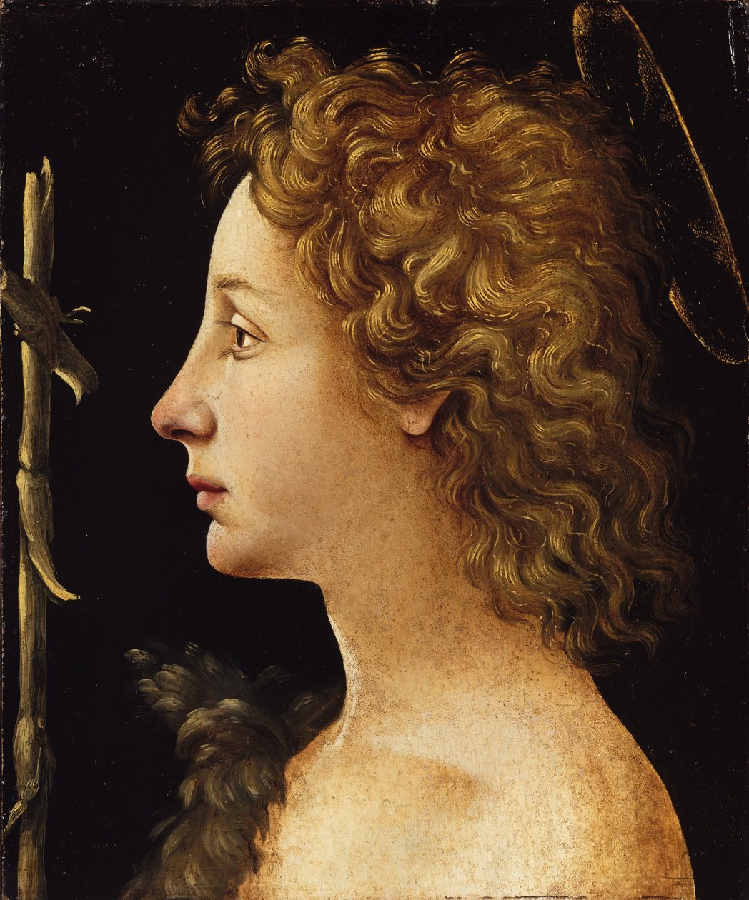 Genç Aziz John the Baptist (ahşap üzerine tempera ve yağ) by Piero di Cosimo