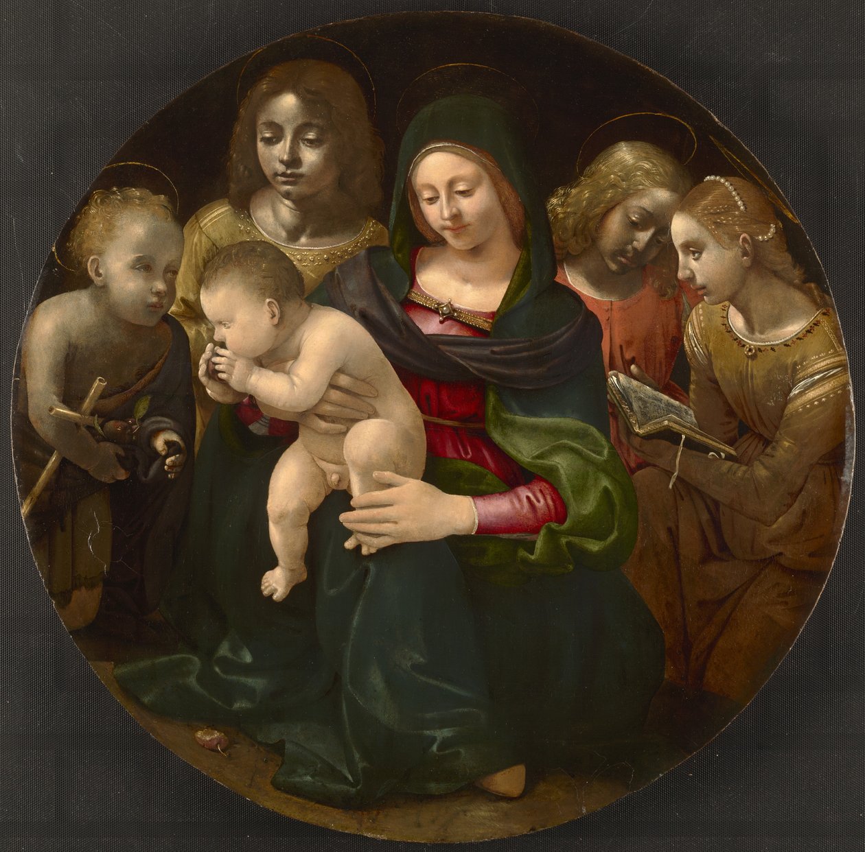 Genç Vaftizci Yahya, Aziz Cecilia ve Melekler ile Bakire ve Çocuk, c.1505 by Piero di Cosimo