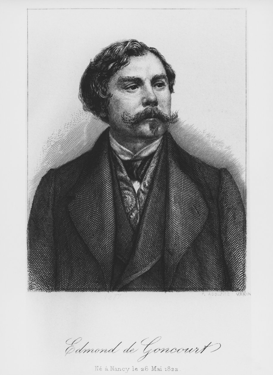 Edmond de Goncourt, 1877 by Pierre Adolphe Varin