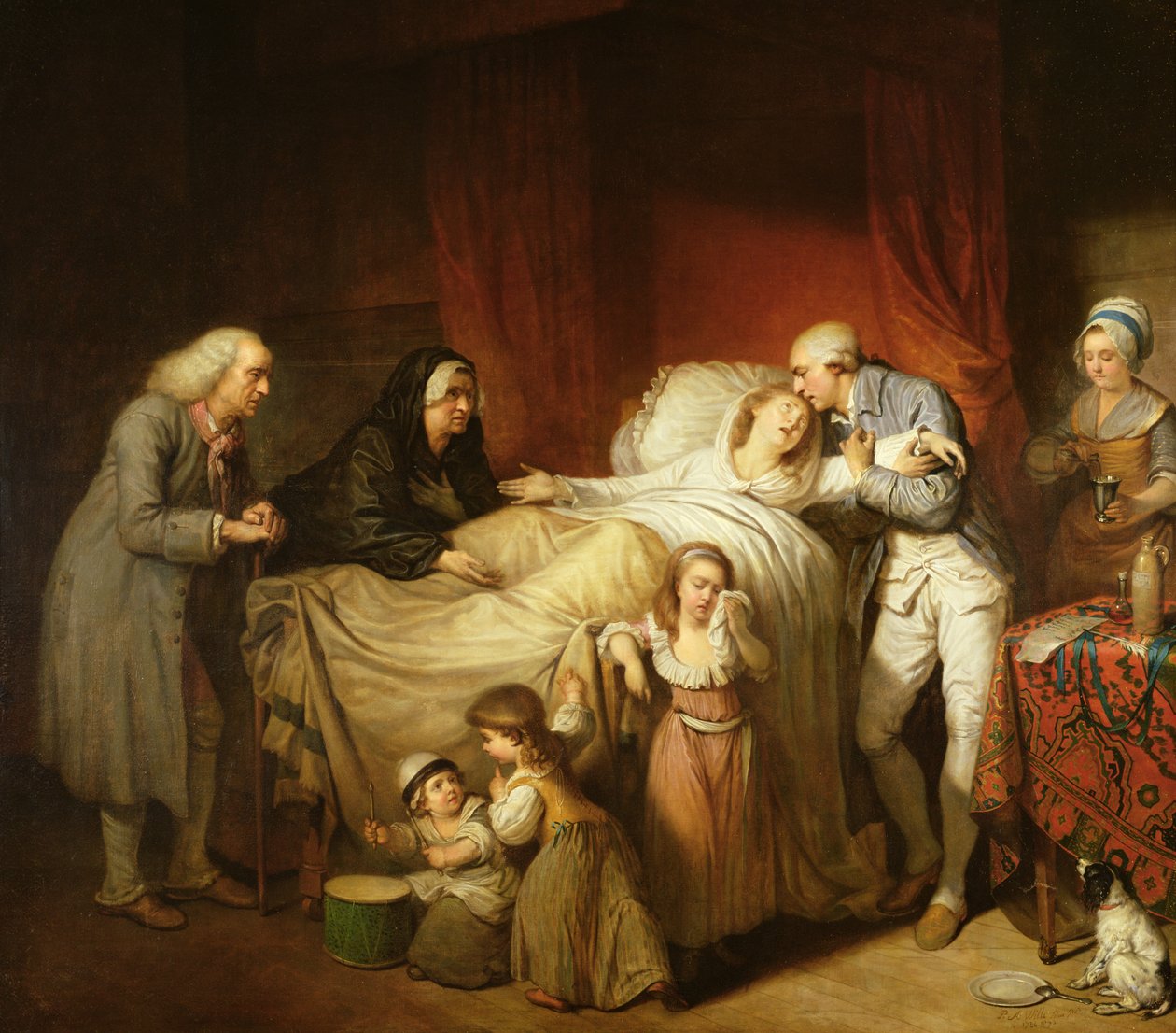 Sevgili Eşin Son Anları, 1784 by Pierre Alexandre Wille