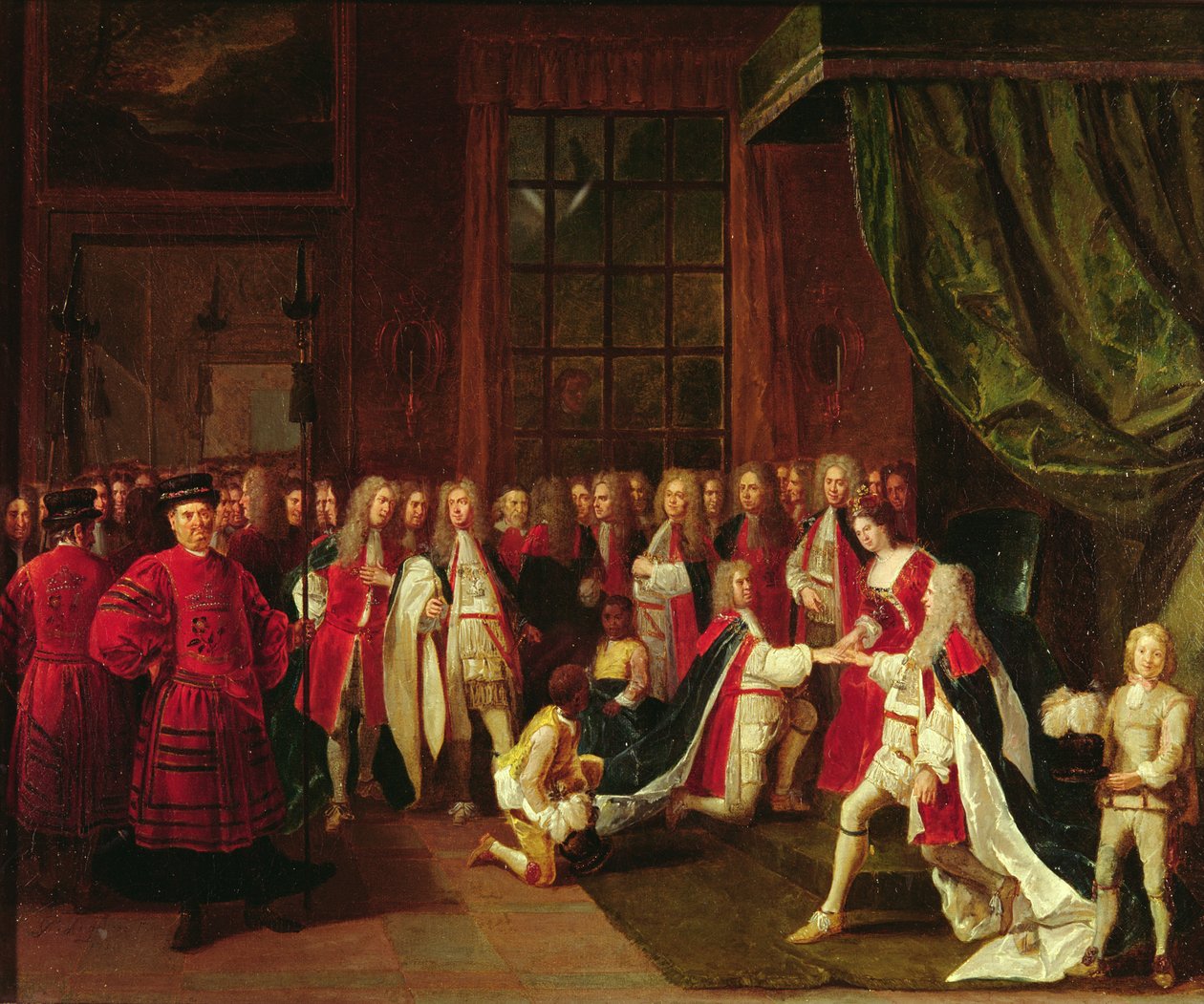 Kraliçe Anne ve Jartiyer Şövalyeleri, c.1720