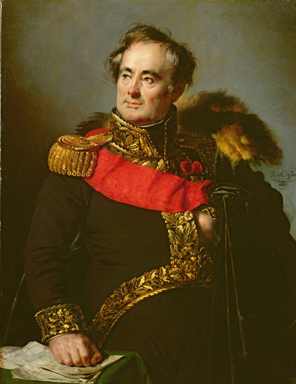 Genel Decaen, 1827 by Pierre Antoine Augustin Vafflard