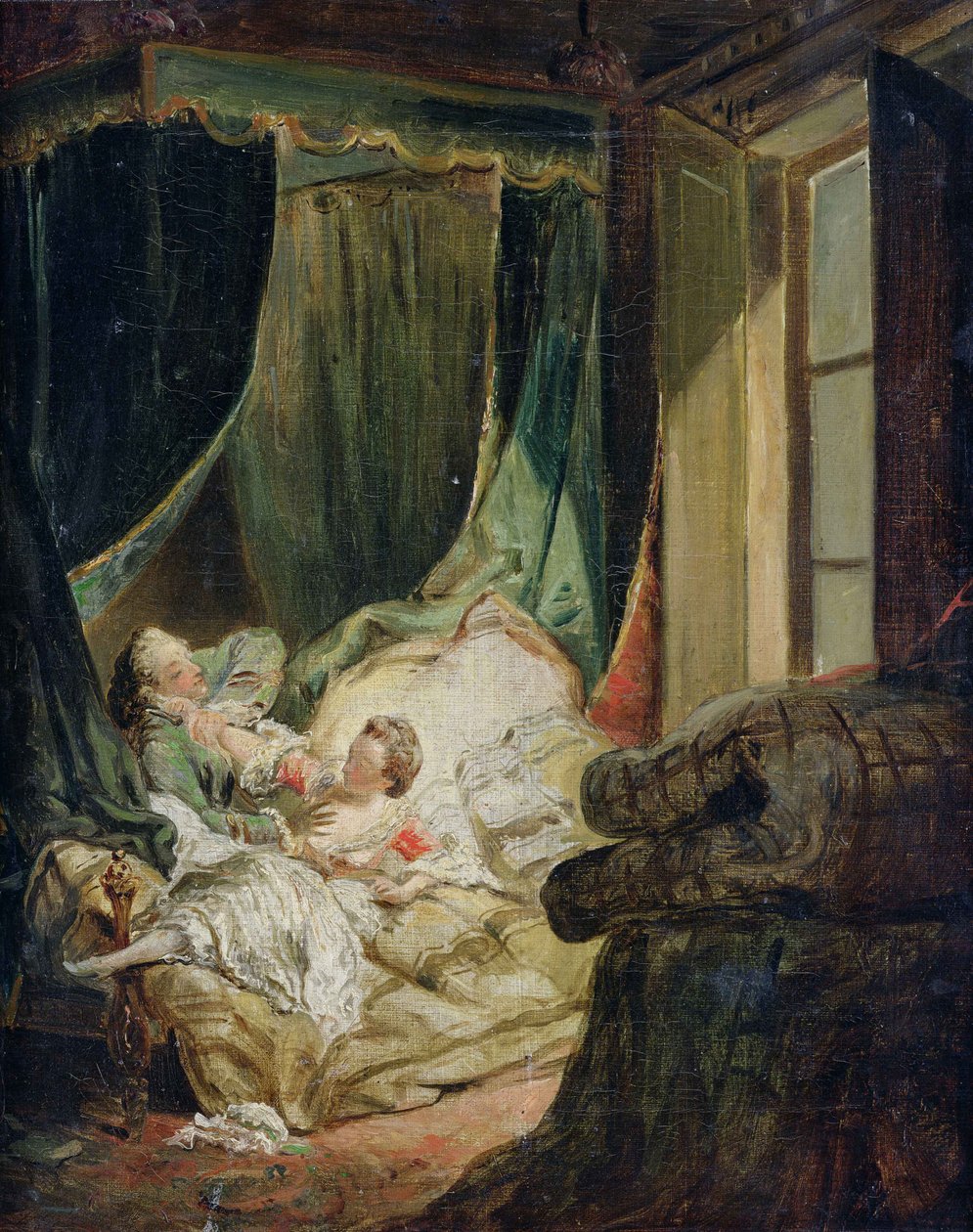 Müstehcen Gelin için Çalışma by Pierre Antoine Baudouin