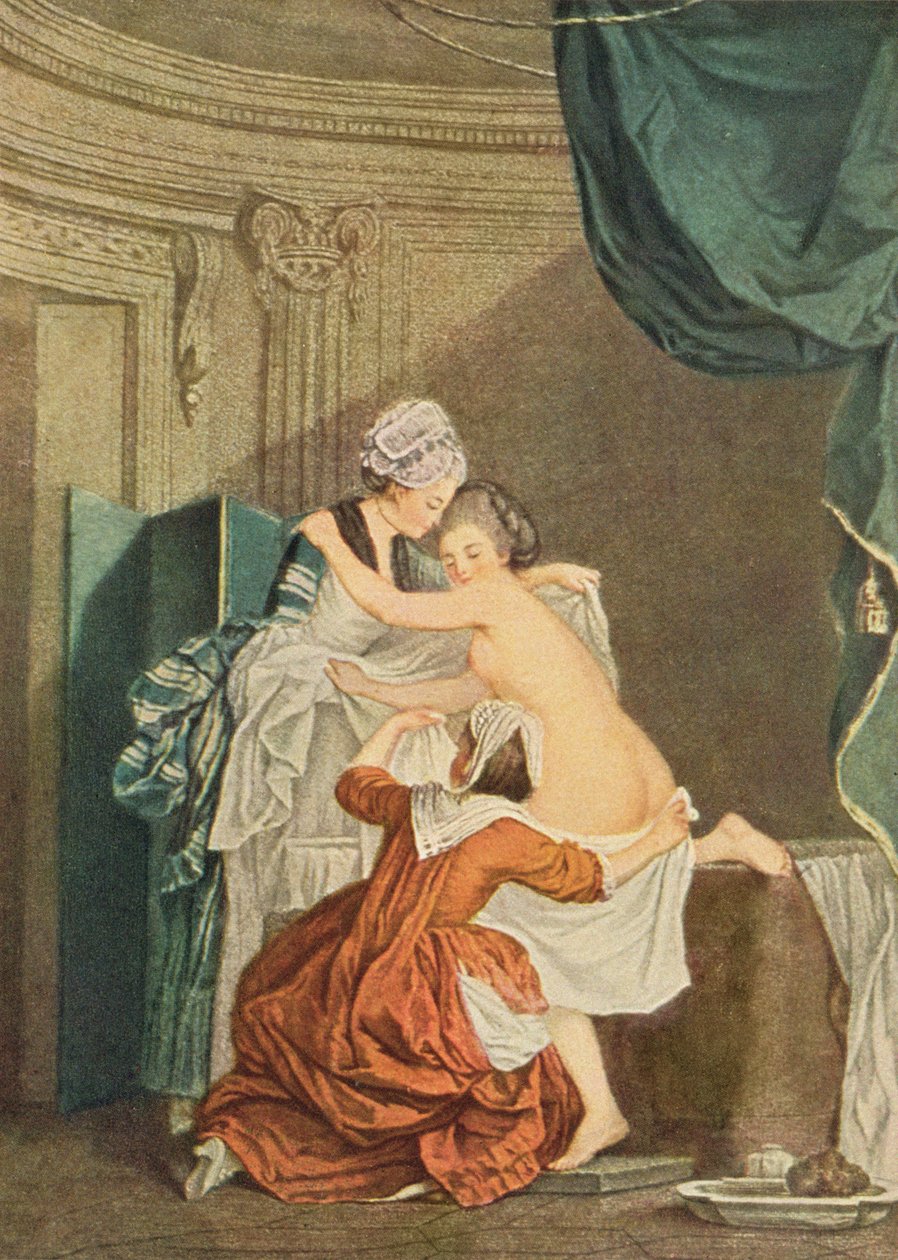Banyo, Nicolas Francois Regnault tarafından gravür by Pierre Antoine Baudouin