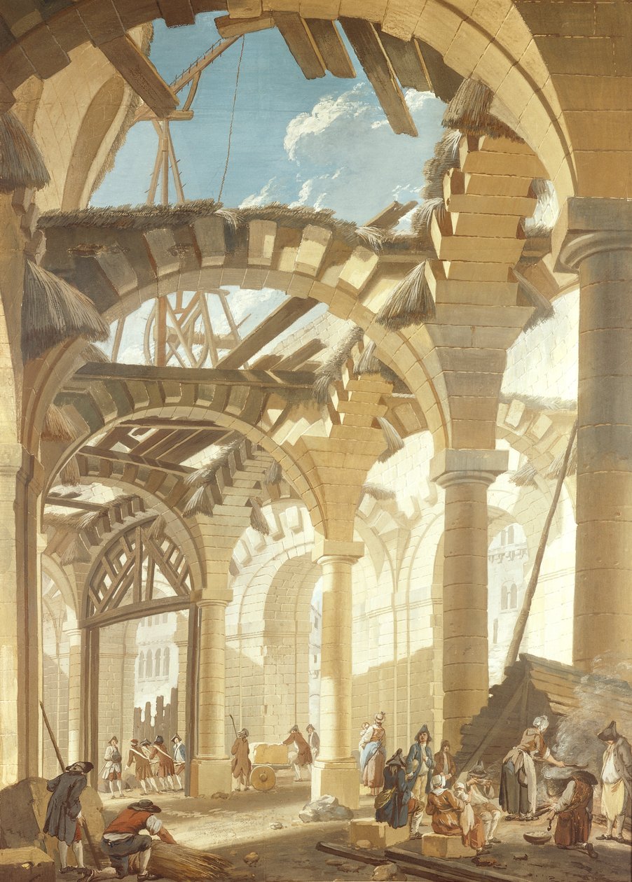 Buğday Pazarı İnşaatı, 1765 by Pierre Antoine Demachy