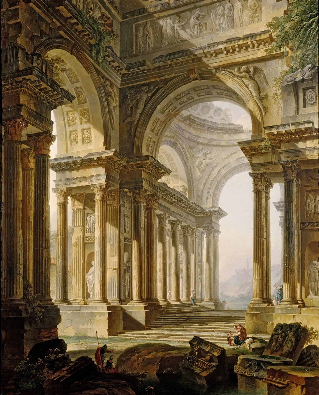 Harabelerdeki Tapınak by Pierre Antoine Demachy