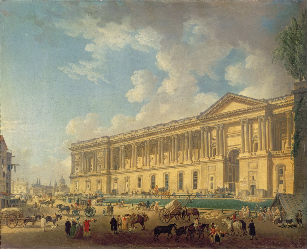 Louvre Sütunlusu. c.1770 by Pierre Antoine Demachy
