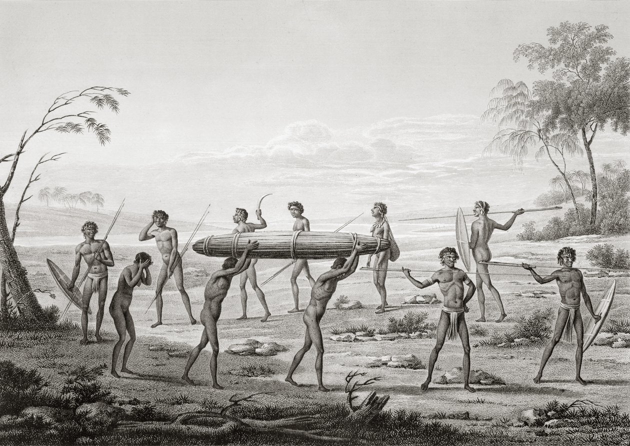 Port Jackson, New Holland: Louis Claude Desaulses de Freycinet (1779-1842) tarafından 