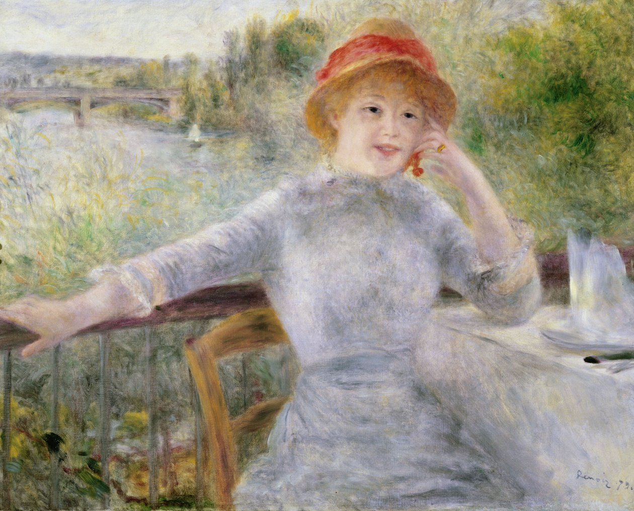 Alphonsine Fournaise (1845-1937), The Grenouillere, 1879 by Pierre Auguste Renoir