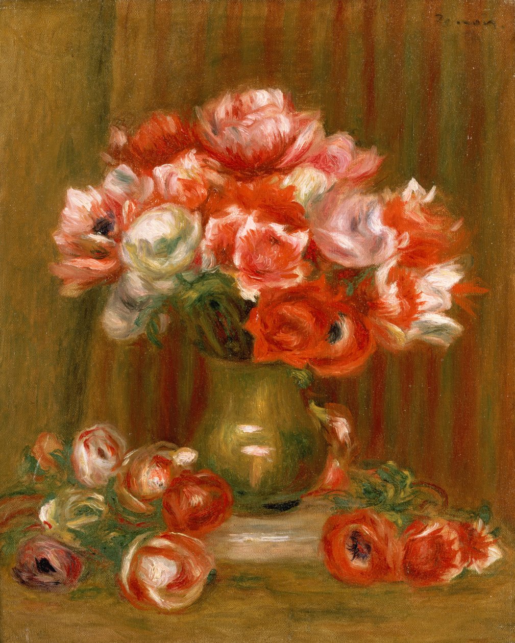 Anemonlar, 1909 by Pierre Auguste Renoir