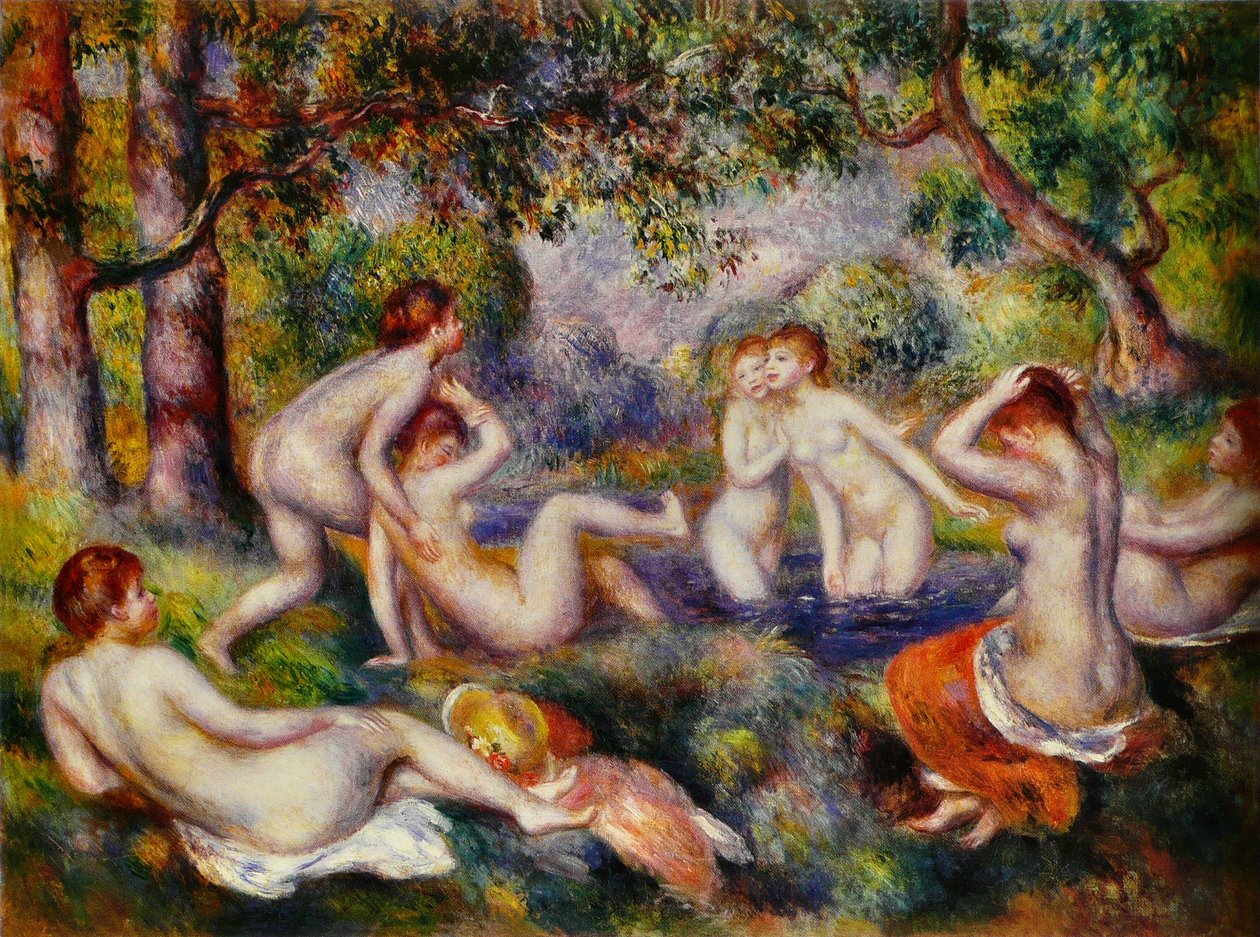 Ormanda yıkananlar by Pierre Auguste Renoir