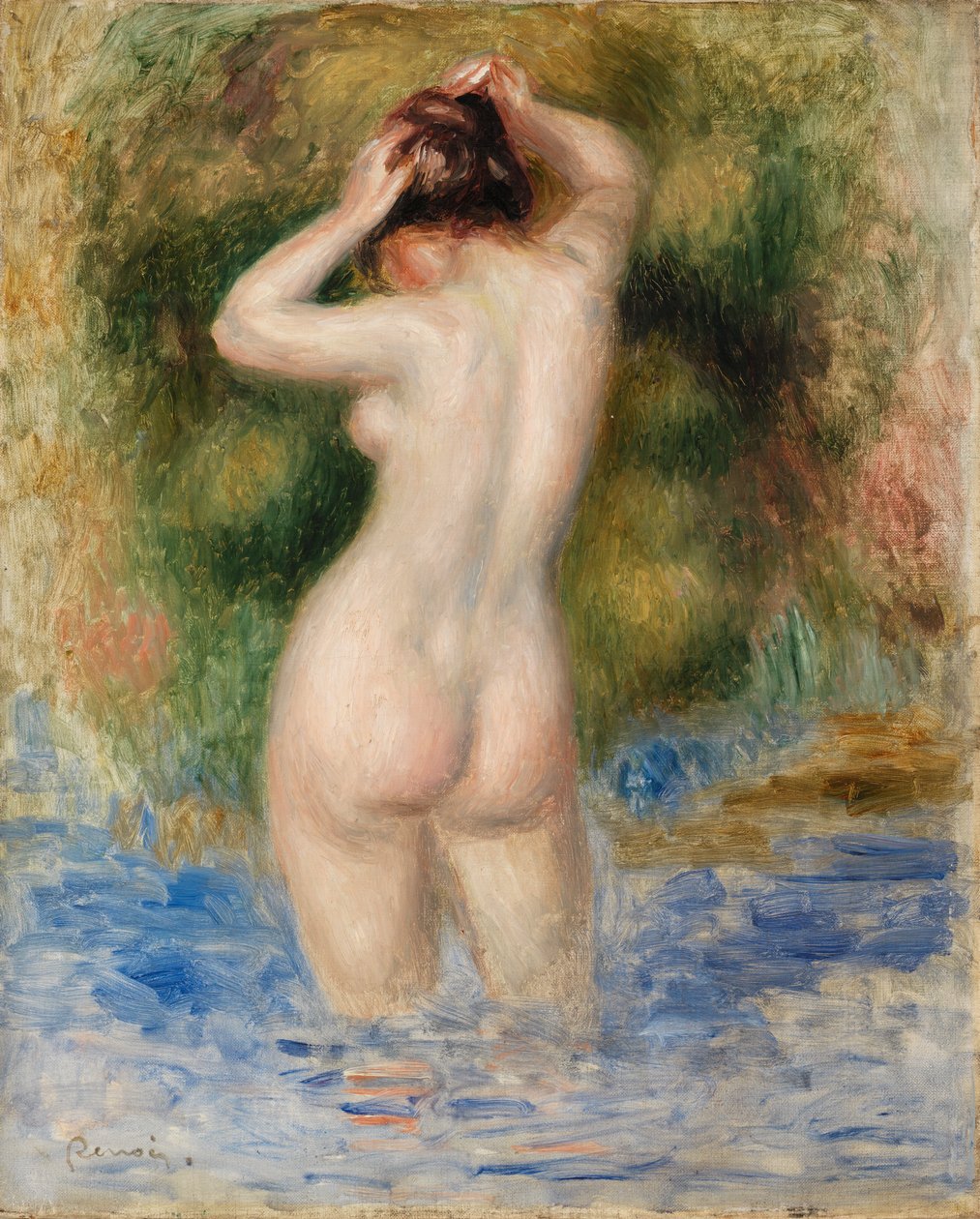 yüzücü by Pierre Auguste Renoir