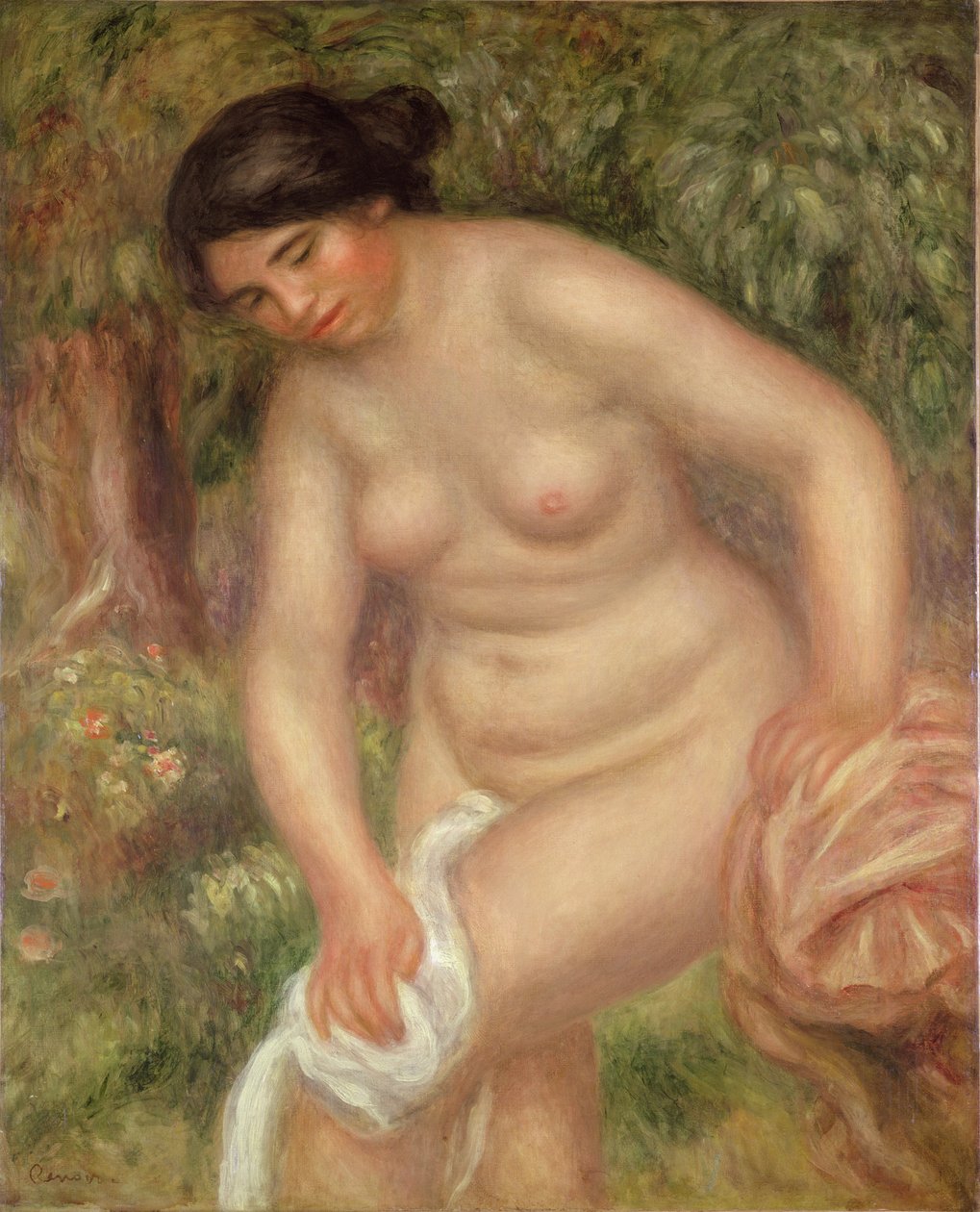 Bather drying herself, 1895  by Pierre Auguste Renoir