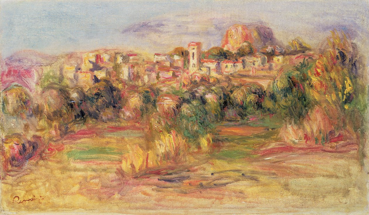 Cagnes, yaklaşık 1900 by Pierre Auguste Renoir