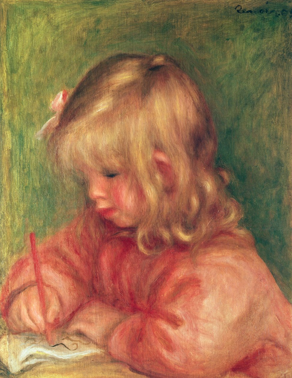 Çocuk Çizimi, 1905 by Pierre Auguste Renoir