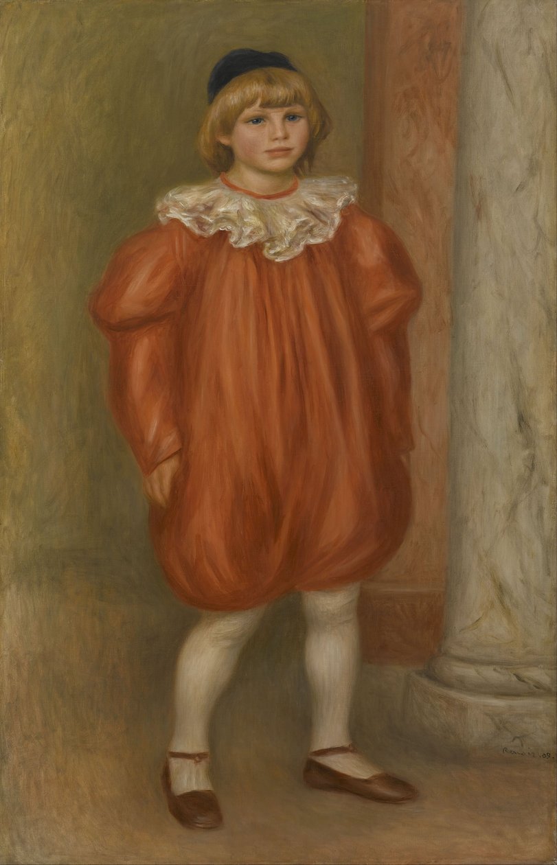 Palyaço Kostümlü Claude Renoir by Pierre Auguste Renoir
