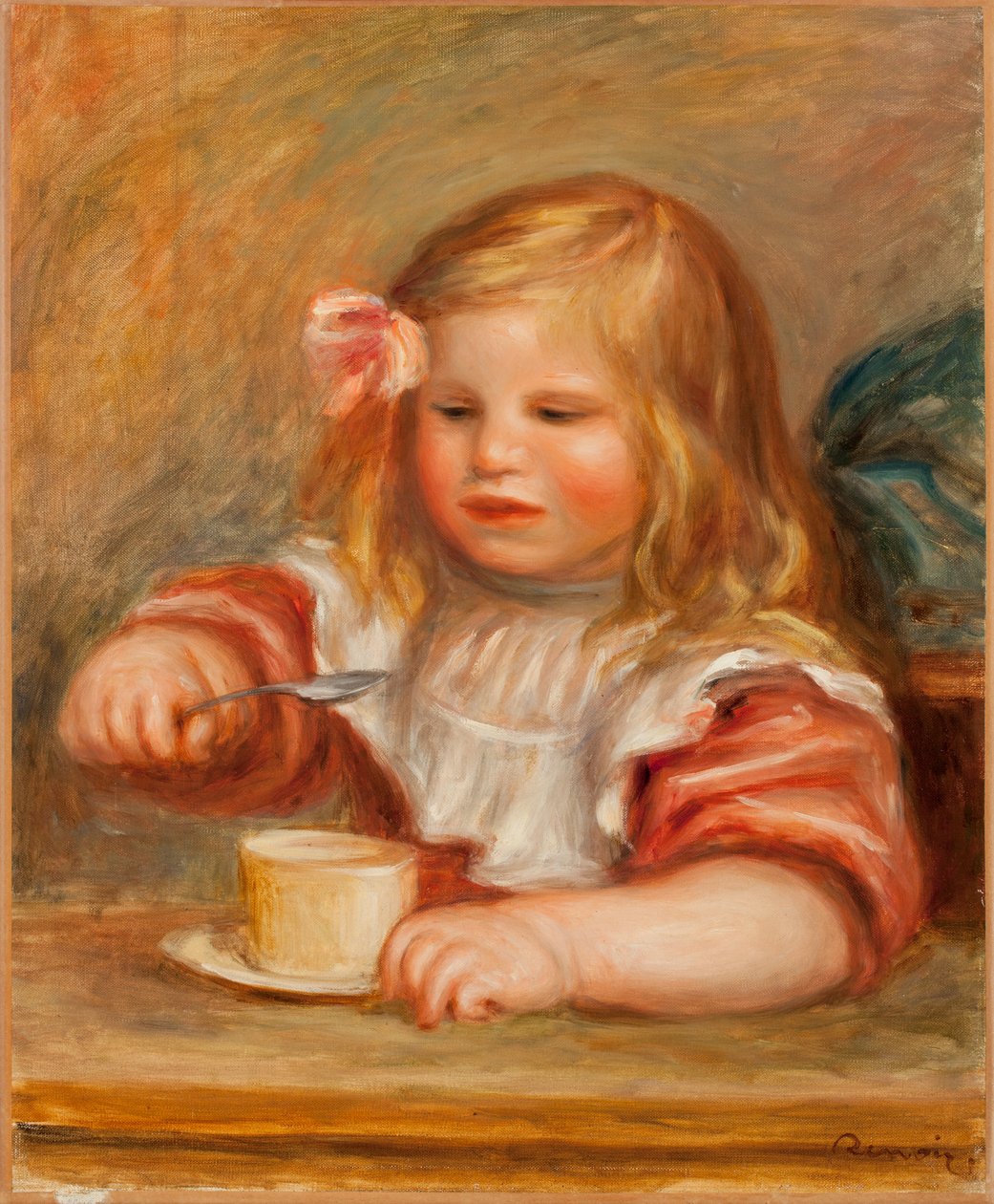 Coco Çorbasını Yiyor by Pierre Auguste Renoir