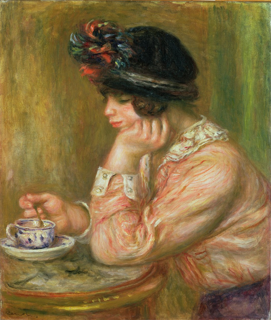 Bir Fincan Çikolata, 1914 by Pierre Auguste Renoir