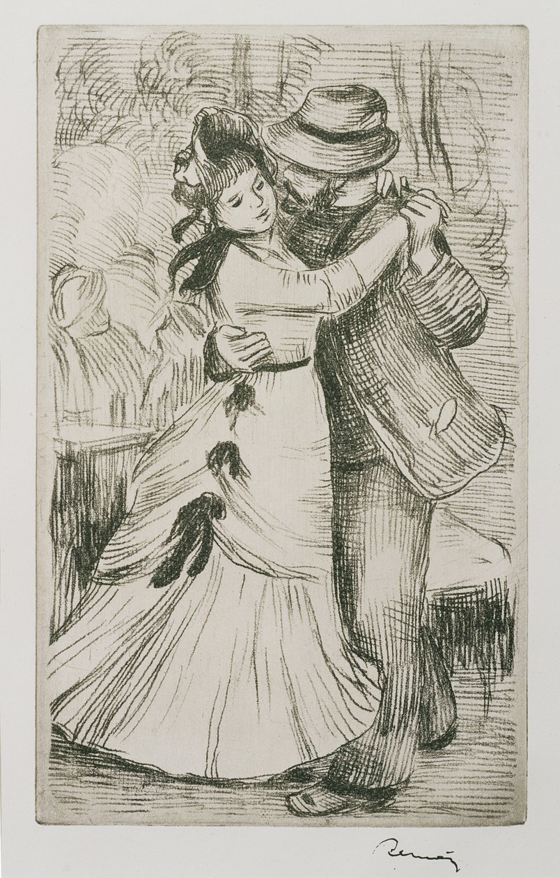 Dans Eden Çift, 1880 dolayları by Pierre Auguste Renoir