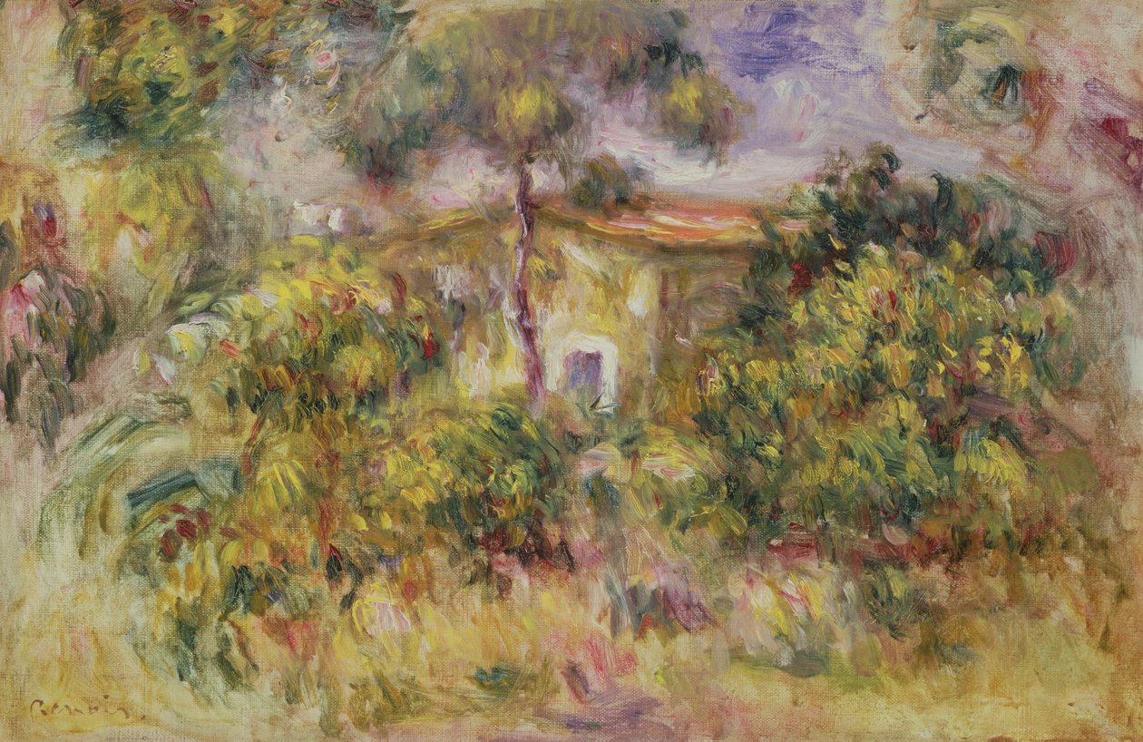 Çiftlik evi, 1917 by Pierre Auguste Renoir