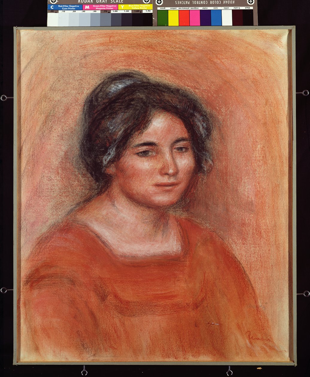 Gabrielle (kağıt üzerinde pastel) by Pierre Auguste Renoir