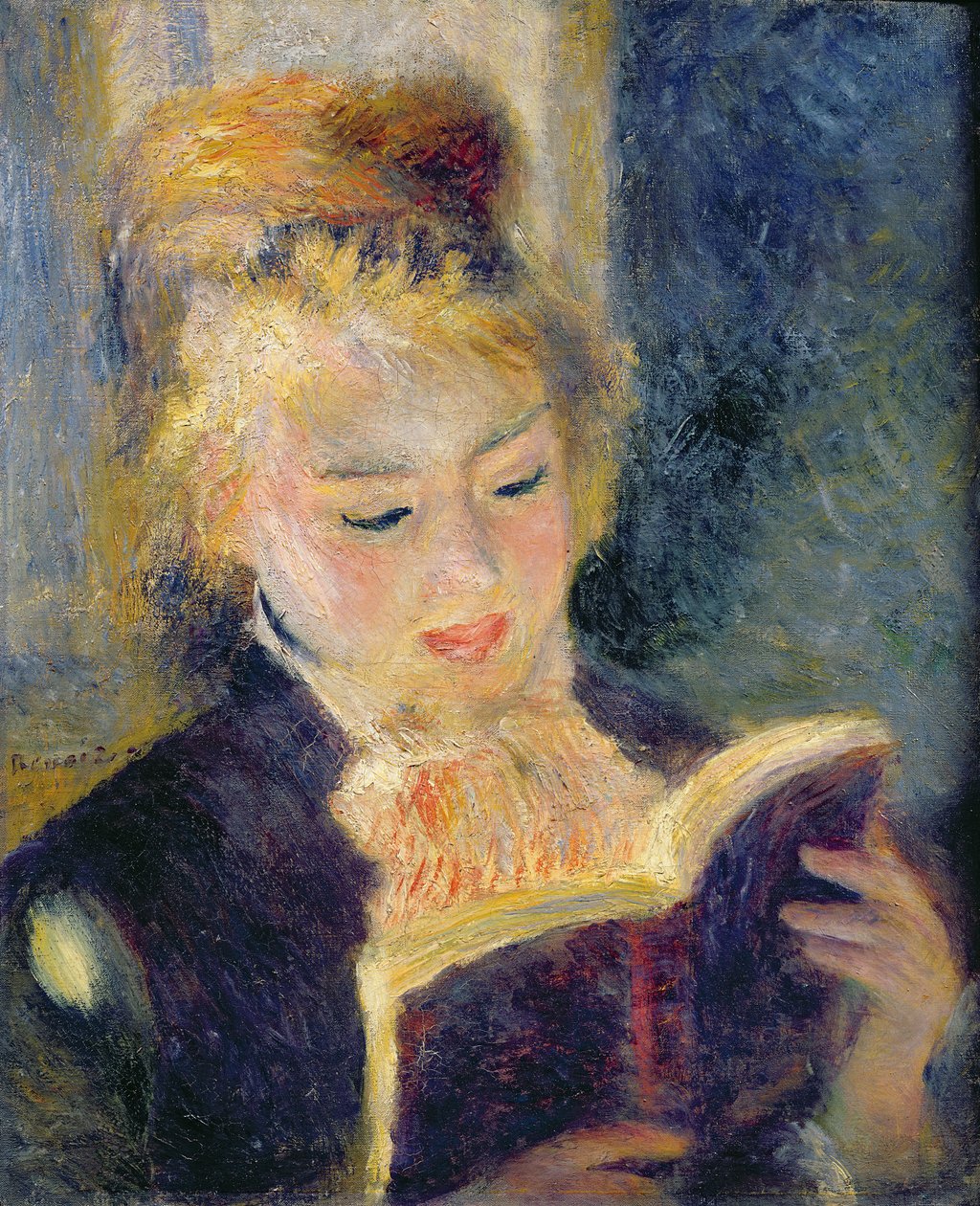 Kız Okuma, 1874 by Pierre Auguste Renoir