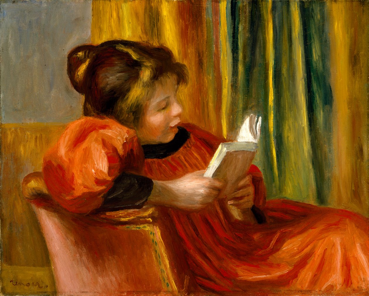 Kız Okuma, c.1890 by Pierre Auguste Renoir