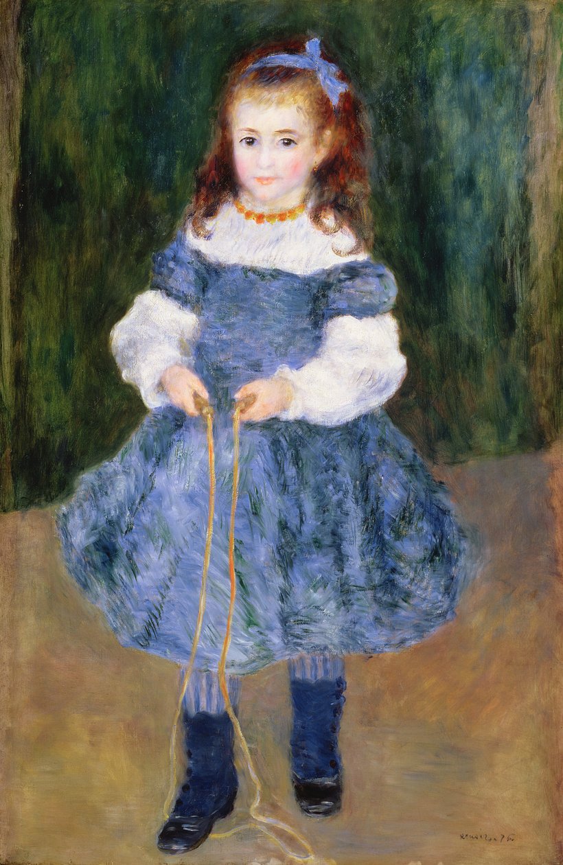 İp Atlayan Kız, 1876 by Pierre Auguste Renoir