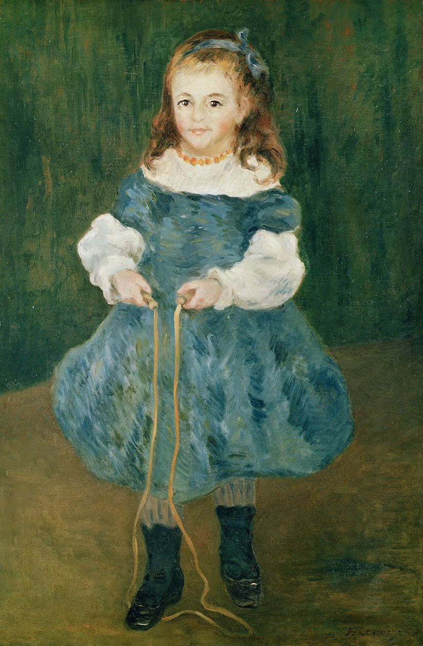 İp atlayan kız, 1876 by Pierre Auguste Renoir