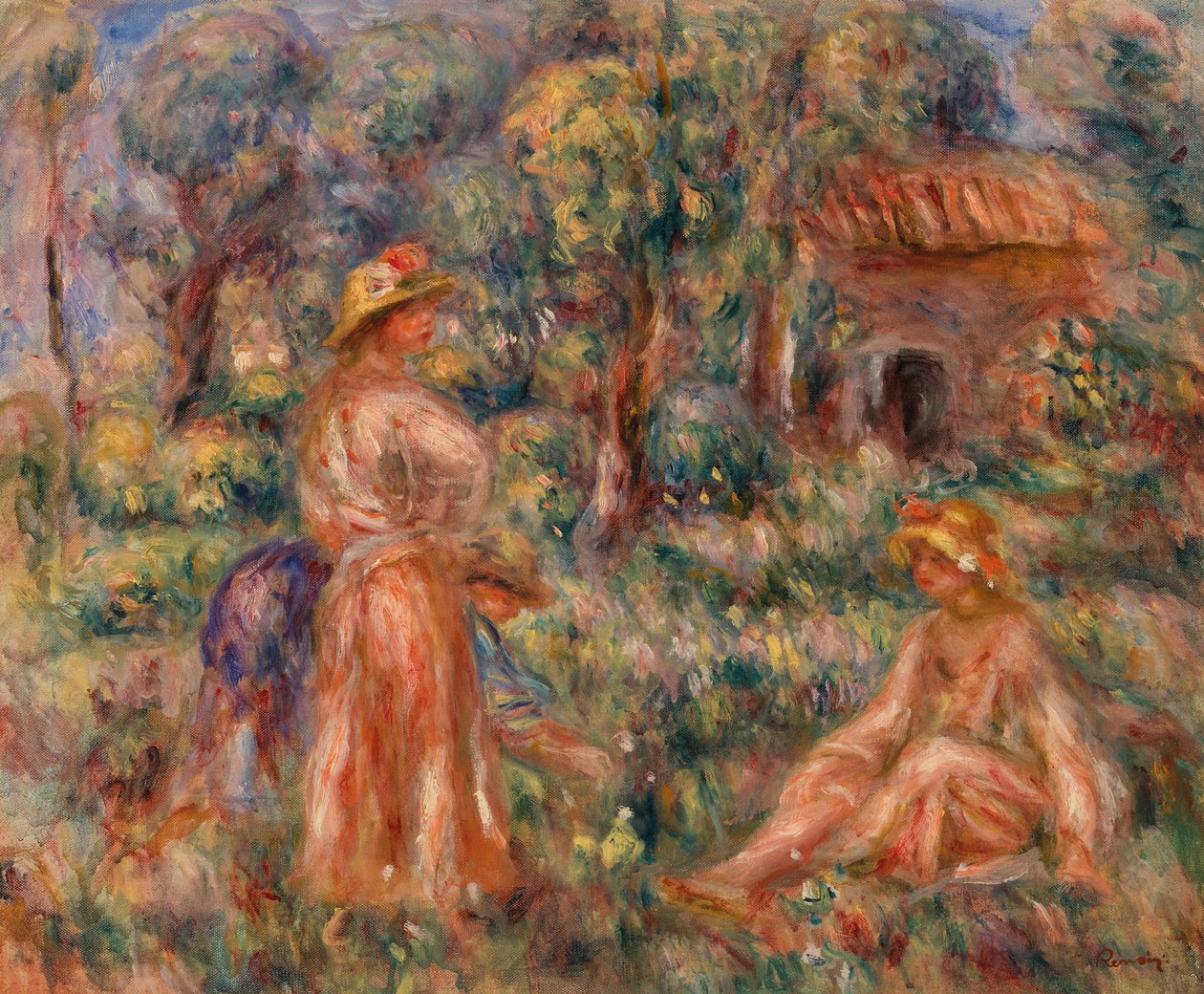 Manzaradaki Kızlar by Pierre Auguste Renoir